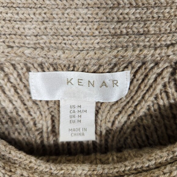 Kenar Sweater Wool Blend Brown Womens Size M - Picture 4 of 9